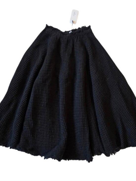 venera aparu Dresses & Skirts - Venera Arapu Fringed Waffle Cotton Skirt